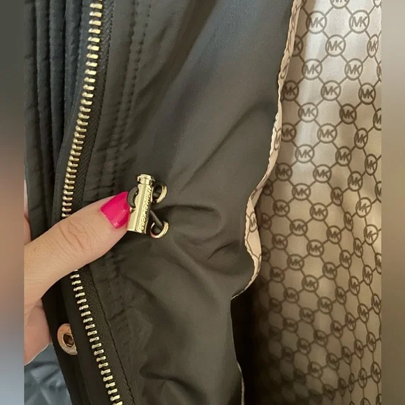 Women’s Faux-Fur-Collar Quilted Coat by Michael Kors - Picture 7 of 15